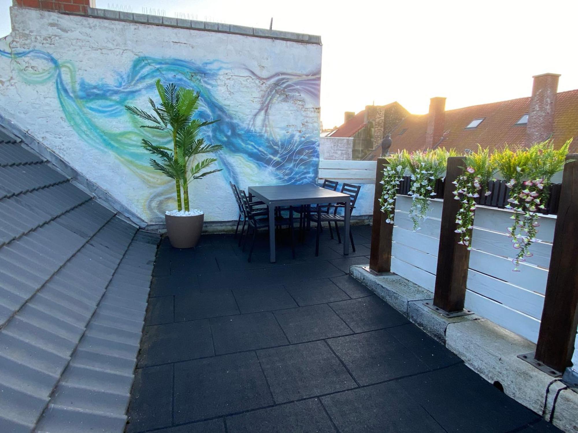 The Rooftop - A Trendy New Apartment With Airconditioning, Large Terrace & Free Parking Oostende Exteriör bild